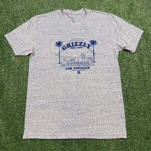 Grizzly Griptape Graphic T Shirt Men's Size M Blue Los Angeles Skateboarding Tee